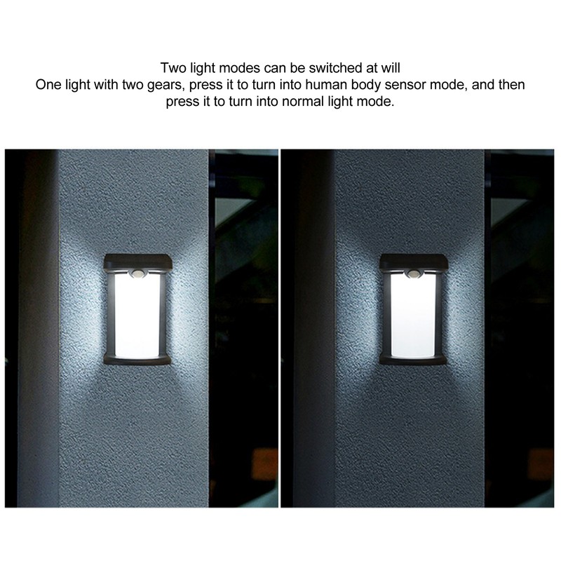 Solar Outdoor Wall Light Waterproof Motion Sensor Simple Appearance Solar
