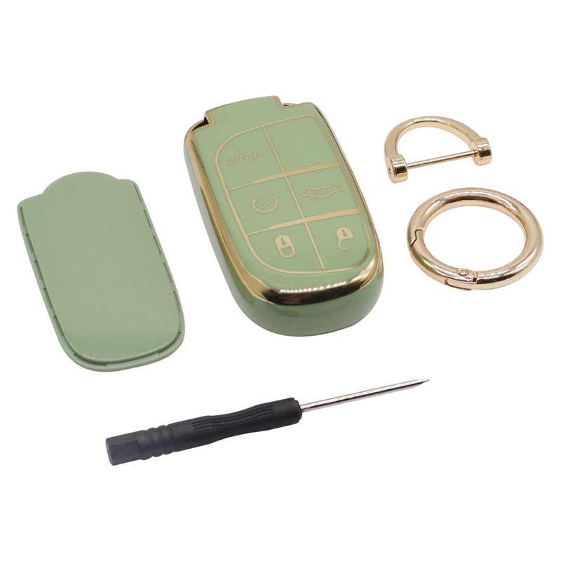 for Jeep Key Fob Cover, Soft Full Protection Key Case