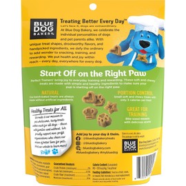 Blue Dog Bakery Natural Dog Treats, Perfect Trainers, Low Calorie Dog Training Treats, Chicken & Cheese Flavor, 6oz, 1 Count