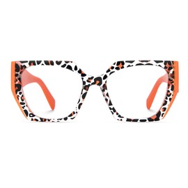 Zeelool Vintage Geometric Blue Light Blocking Glasses for Women Sileidy ZJGP909372-16 Orange