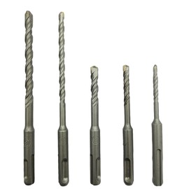CHCYWJGJ 5 PCS SDS Plus Rotary Hammer Drill Bits and Chisel Set（5，6，8mm), Concrete Masonry Hole Tool with,Carbide Tipped for Brick, Stone and Concrete