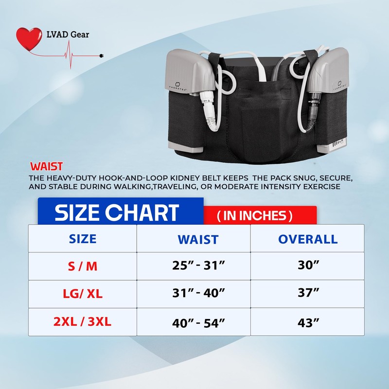 LVAD HeartMate Sleeping Belt 2X/3X┃LV116-2XL/3XL