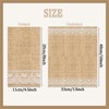 Faux Burlap Lace Design Paper Napkins Disposable 60PCS