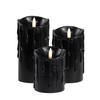 LumiPur Essentials Natural Glow Flameless Flickering Wax Pillar 3 Pack