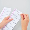 Nakagawa Seisakusho Easy Sticking Labels, 24 Sides with Top and