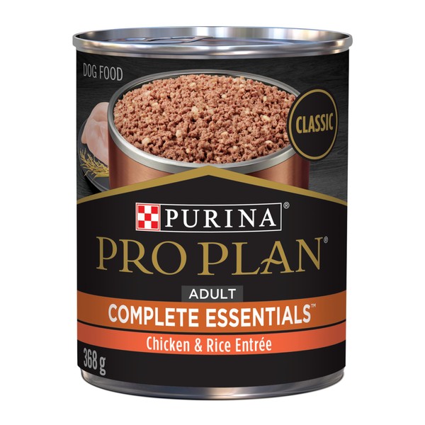 Purina Pro Plan High Protein Dog Food Wet Pate, Chicken and Rice Entree - 13 oz. Can