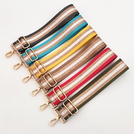 Anevous Goldener Linie Bag Strap for Women, 5 cm Wide Shoulder Strap for Changing, Adjustable 72-130 cm Bag Strap, Shoulder Strap for DIY Accessories, Bags, Handbags, Shoulder Bags, Green