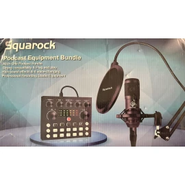 Squarock Podcast Equipment Bundle Model: SR-AV803S All in One Strong/plug & play