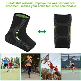 Ankle Brace Compression Sleeve Ankle Support for Sports, Relieves Achilles Tendonitis, Joint Pain, Plantar Fasciitis Foot Sock with Arch Support, Reduces Swelling (L)