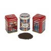 London & British Icons 3x Mini Tea Tins with Fine
