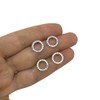 Women's 925 Sterling Silver Stud Earrings with Sparkling Zirconia Crystals