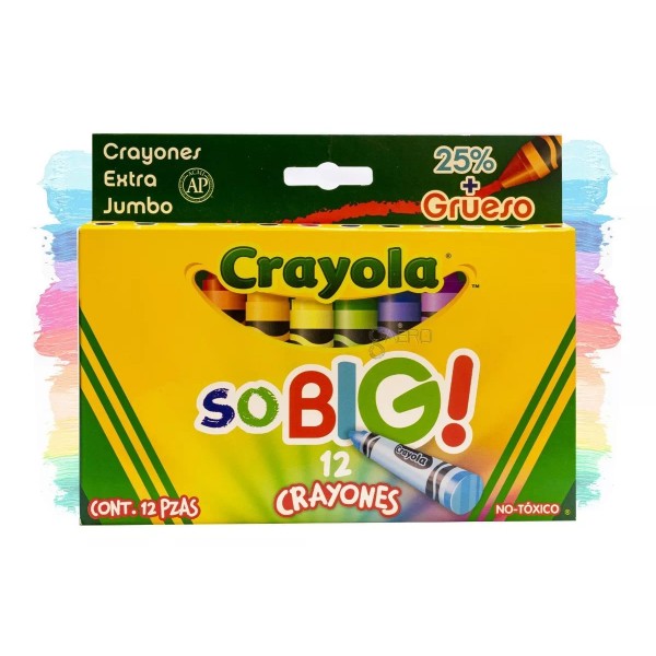 Crayolas Extra Jumbo So Big Paquete Con 12 Pza Marca Crayola