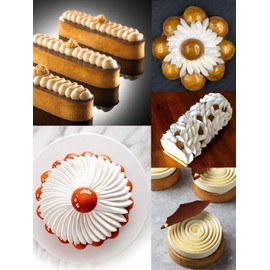 St. Honore Piping Nozzles with Bags - Create Stunning V Wave Designs and Decorate with Ease