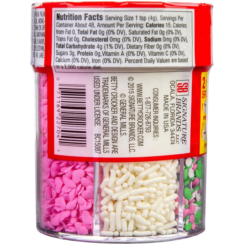 Betty Crocker 6-Cell Sprinkles Pretty in Pink, 6.7 Ounce (Pack