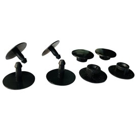Lopau Rivets Replacement Button Clog Strap Replacement Parts for Repairing Beach Shoes for Kids Men and Women Black Colour