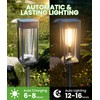 BITPOTT Bright Solar Pathway Lights Outdoor 2 Pack, 2-in-1 Warm&Cool