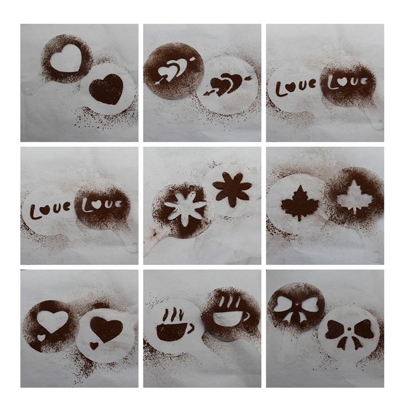 SIPLIV Coffee Art Tool Kit 60 Pcs Different Kinds of
