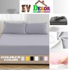 EV DEKOR Extra Deep Fitted Sheet Single, Grey - Deep