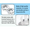 KAPSING Pack of 2 Sink Overflow Covers, Round Brass Kitchen