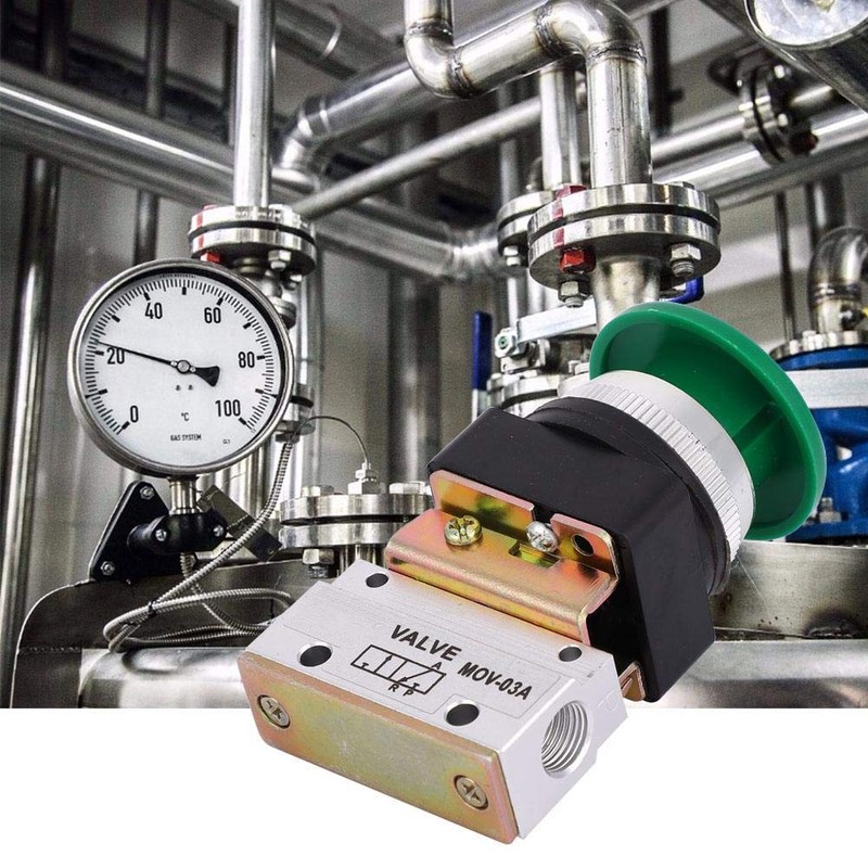 2 Position 3 Way Pneumatic Mechanical Valve MOV-03A G1/8" PT