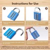 MroMax 1Pcs 10-Digit Combination Padlock Push Button Lock for Locker