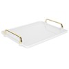 Decorative Tray Elegant Exquisite Texture Ergonomic Serving Tray with Handles