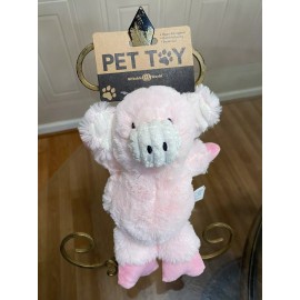 Giftable World 7" Two-Tome Cuddle Pig Dog Toy w/Squeaker Pink P19015 New