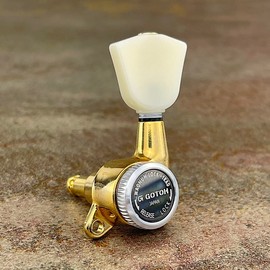 Gotoh Locking Machine Heads 3 per side - SG381 MG-T- P4N - Magnum Lock Trad Gold