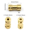 Befenybay 8pcs Brass Shaft Coupling Joint Connector with Screws for