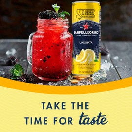 Sanpellegrino Italian Sparkling Drink Limonata, Sparkling Lemon Beverage, 6 Pack of 11.15 Fl Oz Cans
