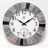 Infinity Instruments Slate 13 inch Outdoor Wall Clock Faux Slate