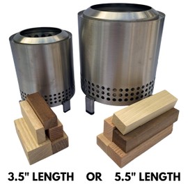 Mini Fire Wood and Fire Starters - 5 OR 10 LB of Reclaimed Kiln Dried Sustainable Firewood - 3.5" OR 5.5" Lengths - Compatible with Solo Stove Mesa OR Mesa XL Tabletop Fire Pit (10 lbs of 5.5" Length)