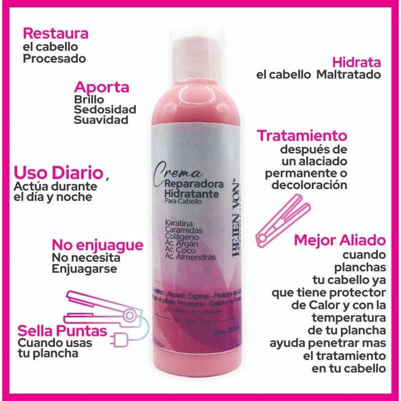 Tratamiento Artesanal Reparador Para Cabello Dañado O Reseco
