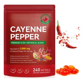 Daiasns Cayenne 1500 Mg Cápsulas Blandas 12 En 1 Botánica