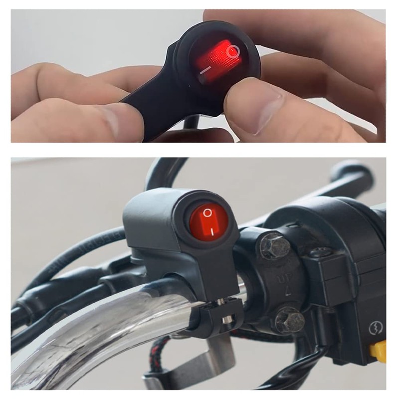 Motorcycle Handlebar Switch Waterproof Handlebar On Off Switch 12v Tube