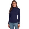 Womens Long Sleeve Mock Turtleneck Tops Lightweight Base Layer Shirts