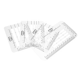 Operitacx 4-Pack Letter Stencils Templates Envelope Addressing Guide Stencil for Writing Practice Calligraphy