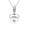 KunBead Daughter Pink Heart I Love You Forever 18 inch