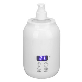 Massage Oil Warmer, LED Display Oil Bottle Heater, Smart Touch Control Lotion Warmer, Electric Cream Bottle Warmer Bottle for Salon, Spa, Barber Shops, Home, 110‑240V