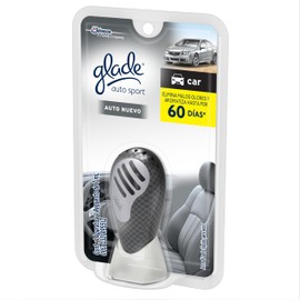 Glade Auto Sport Difusor, Aromatizante para Auto, Elimina Olores y Aromatiza Hasta Por 2 Meses, Aroma Auto Nuevo