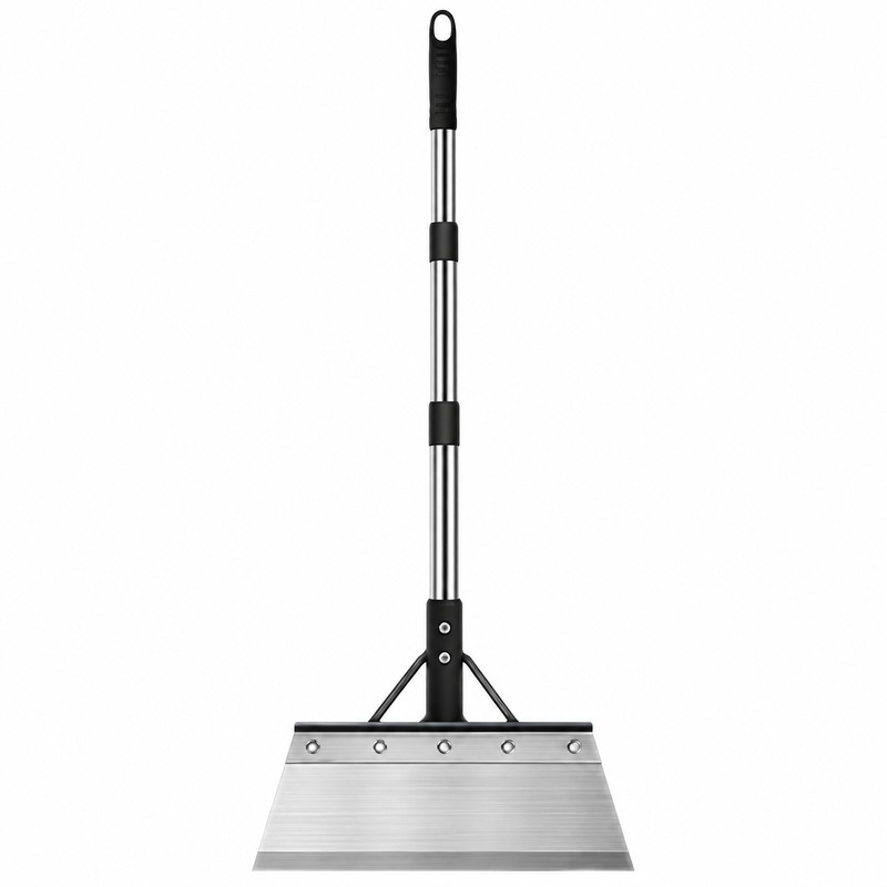 Heavy Duty Manganese Steel Ice Scraper Snow Shovel with Telescopic