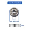 623ZZ Deep Groove Ball Bearings - 12PCS (3mm x 10mm