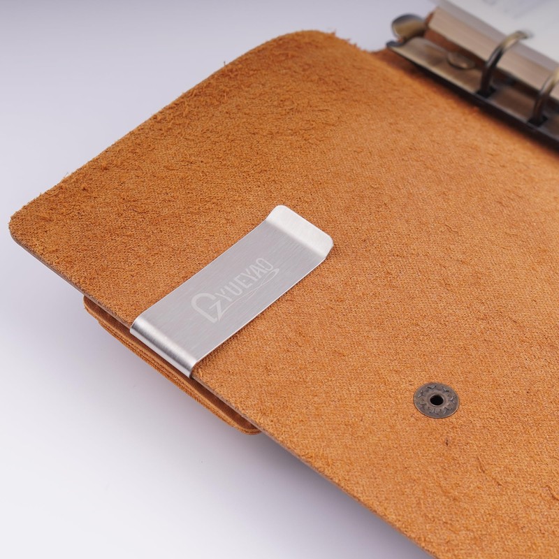 Leather Pen Loop Clip, Inserts Notebook Pen Holder