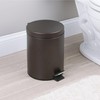 iDesign Round 1.3 Gallon Bathroom Step Trash Can - Set
