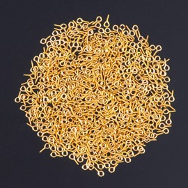 Pack of 600 8 mm Through Hooks, Mini Eyes Screw Eyelets Screw Hooks Stainless Steel Eye Screw Eye Pins Wood Thread Eye Screws for Resin Jewellery Beads Jewellery Making and Plastic