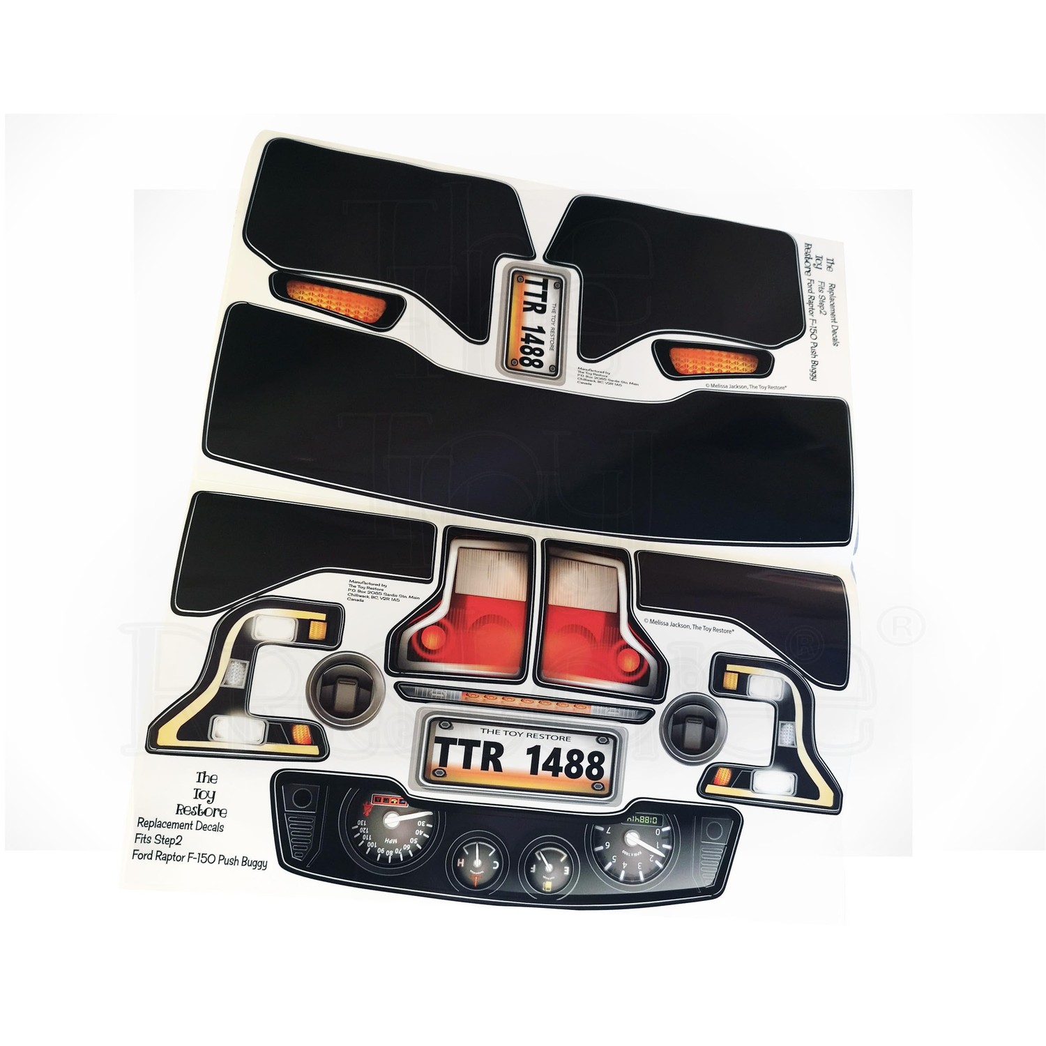 Stickers Step Raptor Push Car Ford 2024 Push Car