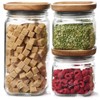 Ball Stack & Store Glass Mason Jars with Wooden Lid,