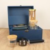 Coozyupper Large Bamboo Storage Box with Removable Tray Kit -