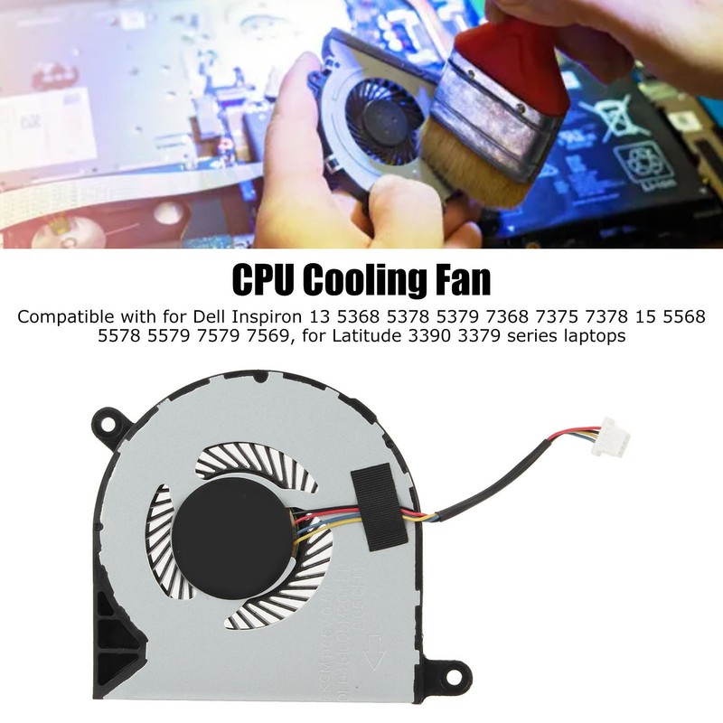 CPU Cooling Fan Replacement Laptop CPU Cooler for Dell Inspiron