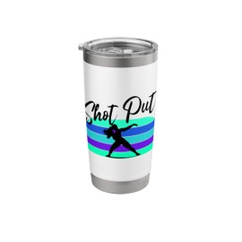 Shot Put Girl - Track & Field Shot Put Thrower Stainless Steel Insulated Tumbler